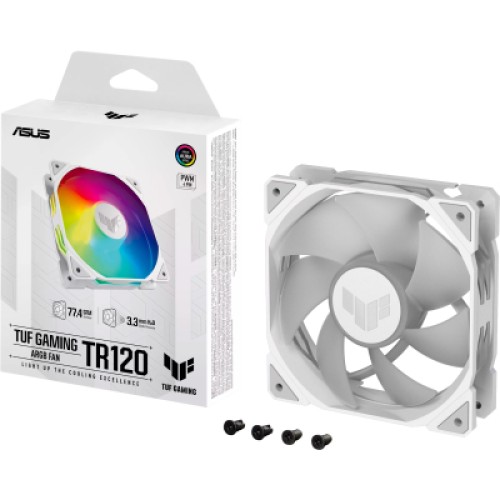 Кулер для корпуса ASUS TUF GAMING TR120 FAN ARGB WHITE (90DA0093-B09000)