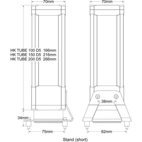 Резервуар для СЖО Alphacool Watercool HEATKILLER Tube 100 D5 без помпи (30203)