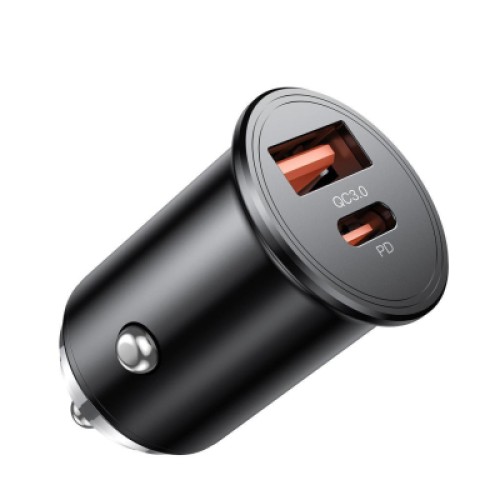 Зарядное устройство XO CC43 1 USB QC 3.0 + 1 Type-C PD (45W) Black (XO-CC43-BK)