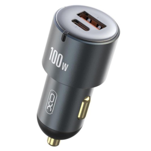 Зарядное устройство XO CC47 1 USB 65W + 1 Type-C PD 35W (100W) Black (XO-CC47-BK)