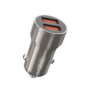 Зарядное устройство XO CC48 2.4A/2 USB + microUSB Grey (XO-CC48m-GR)