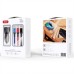 Зарядное устройство XO CC55 QC3.0 18W (2USB/2.4A) + USB - Lightning + MicroUSB + Type-C Black (XO-CC55-BK)