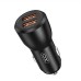Зарядное устройство XO CC55 QC3.0 18W (2USB/2.4A) + USB - Lightning + MicroUSB + Type-C Black (XO-CC55-BK)