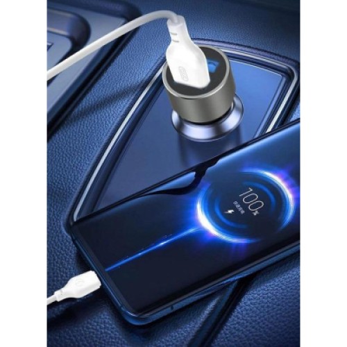 Зарядное устройство XO TZ09 2.4A/2 USB + cable microUSB Grey (XO-TZ09M-GR)