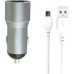 Зарядное устройство XO TZ09 2.4A/2 USB + cable microUSB Grey (XO-TZ09M-GR)