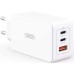 Зарядное устройство XO CE13 PD65W GaN (2Type-C/1USB) White (XO-CE13-WH)