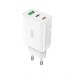 Зарядное устройство XO L101 PD + QC3.0 (1USB/2Type-C/20W) + USB - MicroUSB White (XO-L101-WH)