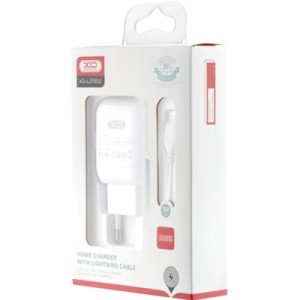Зарядное устройство XO L37 2.1A/1USB + cable Lightning White (L37i-WH)