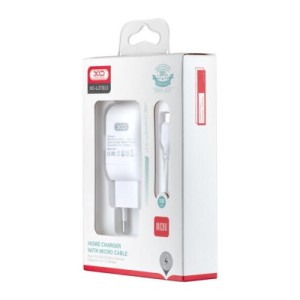 Зарядное устройство XO L37 2.1A/1USB + cable Micro-USB White (XO-L37-MCR)