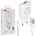 Зарядное устройство XO L37 2.1A/1USB + cable Micro-USB White (XO-L37-MCR)