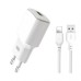 Зарядное устройство XO L73 2.4A/1USB + cable lightning White (XO-L73i-WH)