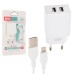 Зарядное устройство XO L75 2USB/2.4A + Lightning White (XO-L75-L)