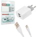 Зарядное устройство XO L75 2USB/2.4A + Type-C White (XO-L75-T)