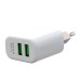 Зарядное устройство XO L85C (2USB/2.4A) + USB - Type-C White (XO-L85C-T)