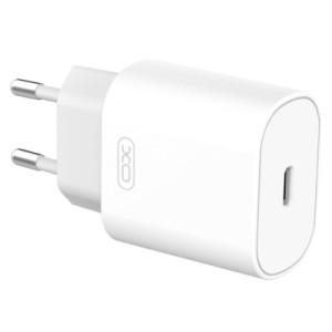Зарядное устройство XO L91EU 1хType-C PD25W + cable Type-C to Lightning White (L91i-WH)