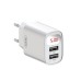 Зарядное устройство XO L95 (2USB/2.4A) + USB - Lightning White (XO-L95-L)