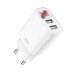 Зарядное устройство XO L95 (2USB/2.4A) + USB - MicroUSB White (XO-L95-M)