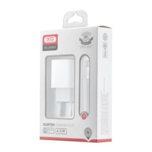 Зарядное устройство XO L97 (1Type-C/1USB/2.4A) + Type-C - Lightning White (XO-L97-LG)