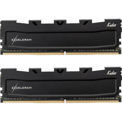 Модуль памяти для компьютера DDR5 64GB (2x32GB) 6400 MHz Black Kudos eXceleram (EK50640643239CD)