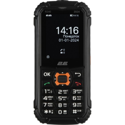 Мобильный телефон 2E R240 2024 Black (694743654103)