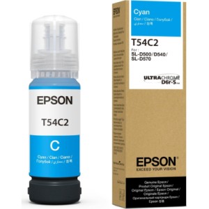 Контейнер с чернилами Epson T54C Cyan 70ml SURELAB SL-D500 (C13T54C220)