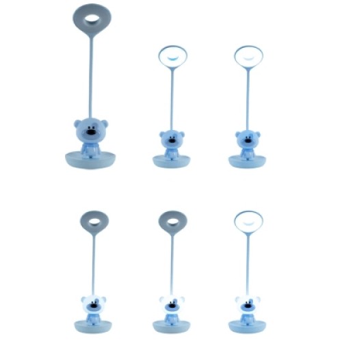 Настольная лампа Kite Bear LED с аккумулятором, синий (K24-492-2-3)