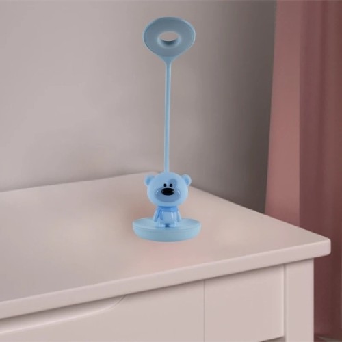 Настольная лампа Kite Bear LED с аккумулятором, синий (K24-492-2-3)