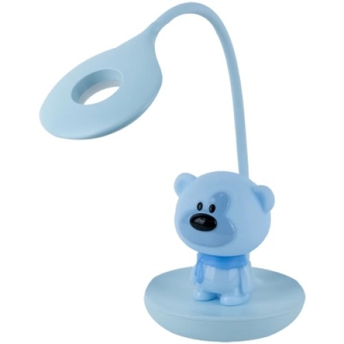 Настольная лампа Kite Bear LED с аккумулятором, синий (K24-492-2-3)