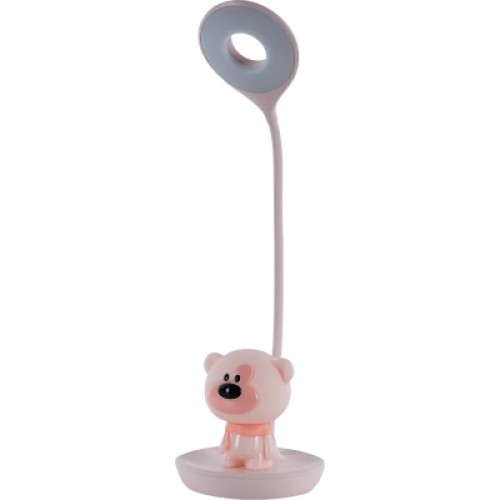 Настольная лампа Kite Bear LED с аккумулятором, розовый (K24-492-2-2)