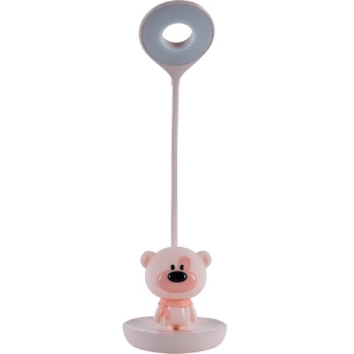 Настольная лампа Kite Bear LED с аккумулятором, розовый (K24-492-2-2)