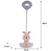 Настольная лампа Kite Bunny LED с аккумулятором, розовая (K24-492-1-2)