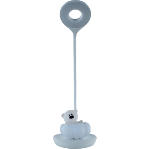 Настольная лампа Kite Cloudy Bear LED с аккумулятором, розовая (K24-493-2-2)