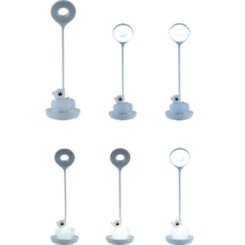 Настольная лампа Kite Cloudy Bear LED с аккумулятором, розовая (K24-493-2-2)