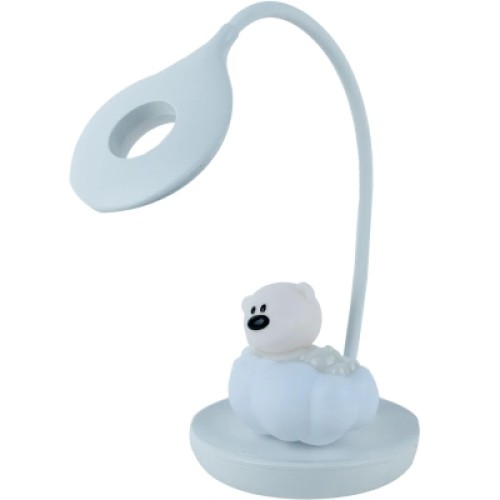 Настольная лампа Kite Cloudy Bear LED с аккумулятором, розовая (K24-493-2-2)