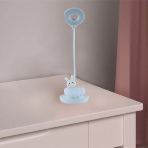 Настольная лампа Kite Cloudy Bunny LED с аккумулятором, белая (K24-493-1-1)