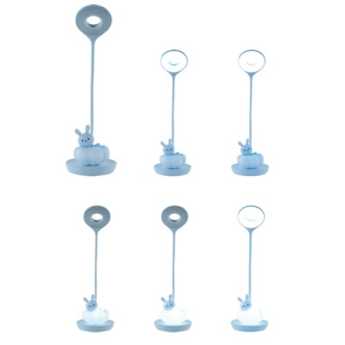 Настольная лампа Kite Cloudy Bunny LED с аккумулятором, голубая (K24-493-1-3)