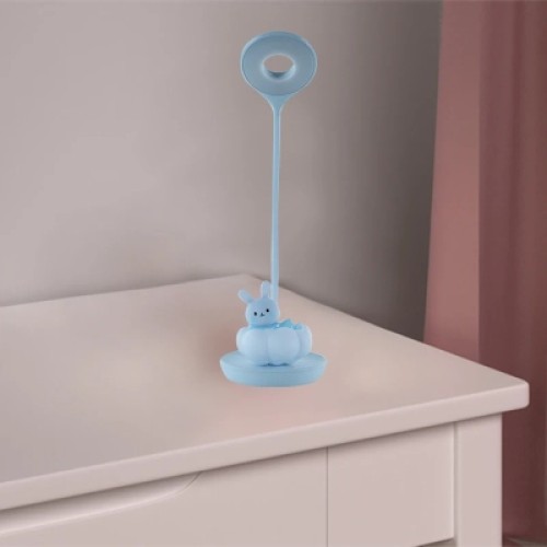 Настольная лампа Kite Cloudy Bunny LED с аккумулятором, голубая (K24-493-1-3)