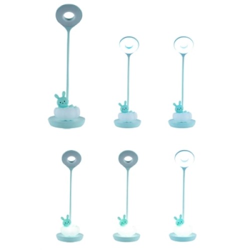 Настольная лампа Kite Cloudy Bunny LED с аккумулятором, зеленая (K24-493-1-4)