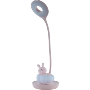 Настольная лампа Kite Cloudy Bunny LED с аккумулятором, розовая (K24-493-1-2)