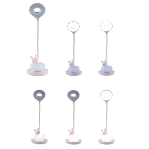 Настольная лампа Kite Cloudy Bunny LED с аккумулятором, розовая (K24-493-1-2)