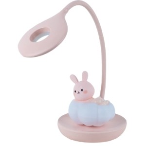 Настольная лампа Kite Cloudy Bunny LED с аккумулятором, розовая (K24-493-1-2)