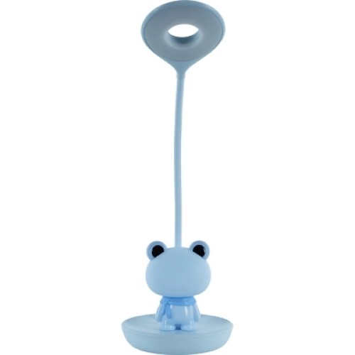 Настольная лампа Kite Froggy LED с аккумулятором, голубая (K24-492-3-3)