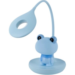 Настольная лампа Kite Froggy LED с аккумулятором, голубая (K24-492-3-3)