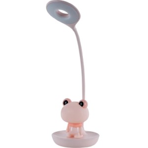 Настольная лампа Kite Froggy LED с аккумулятором, розовая (K24-492-3-2)
