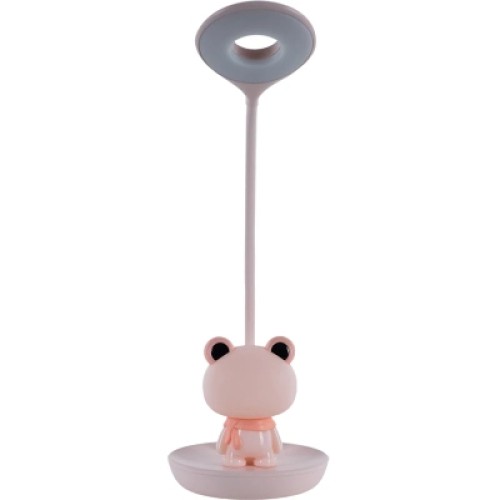 Настольная лампа Kite Froggy LED с аккумулятором, розовая (K24-492-3-2)