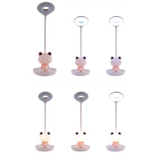 Настольная лампа Kite Froggy LED с аккумулятором, розовая (K24-492-3-2)