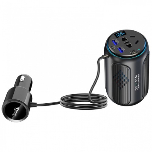 Автомобильный инвертор 12V/220V Force1 150W, PD20W Aspiring (FC.150)