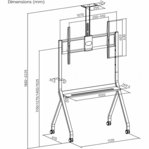 Подставка для интерактивной доски Intech TTL16-69FW (18619)