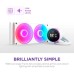 Система жидкостного охлаждения NZXT Kraken Elite RGB 240mm AIO (RL-KR24E-W2)