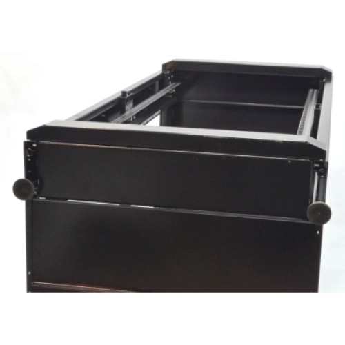 Шкаф напольный CMS 28U 19" 610x1055mm усиленная (UA-MGSE28610MB)